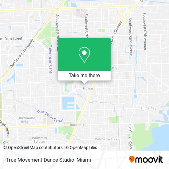 Mapa de True Movement Dance Studio