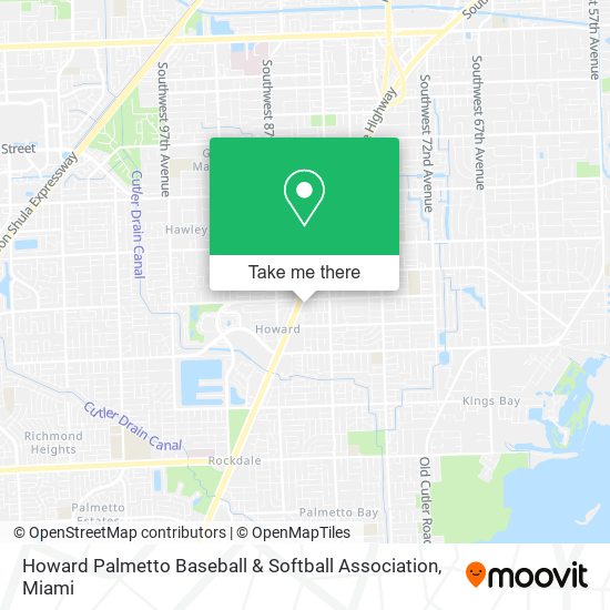 Mapa de Howard Palmetto Baseball & Softball Association