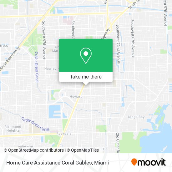 Mapa de Home Care Assistance Coral Gables