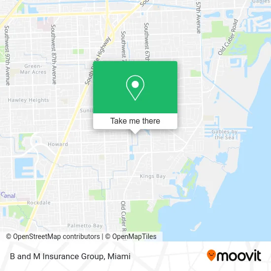 B and M Insurance Group map