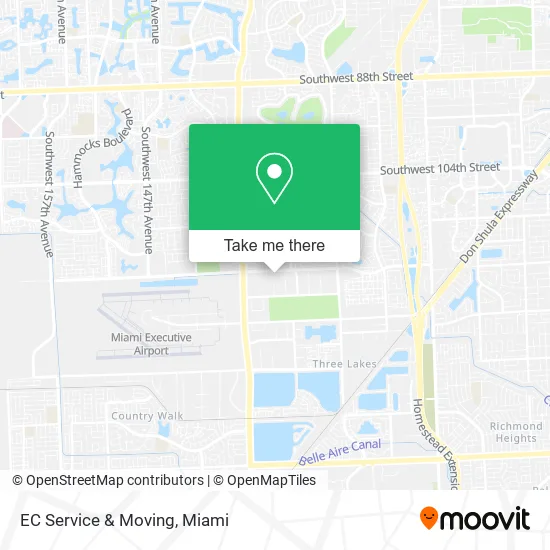 EC Service & Moving map