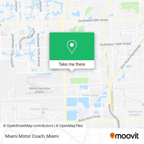 Mapa de Miami Motor Coach