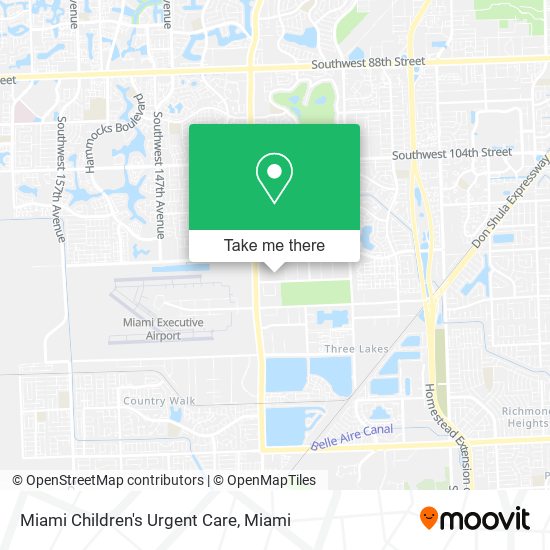 Miami Children's Urgent Care map