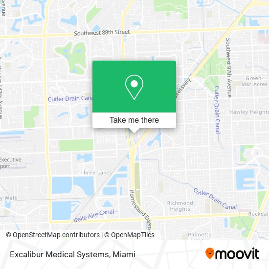 Mapa de Excalibur Medical Systems