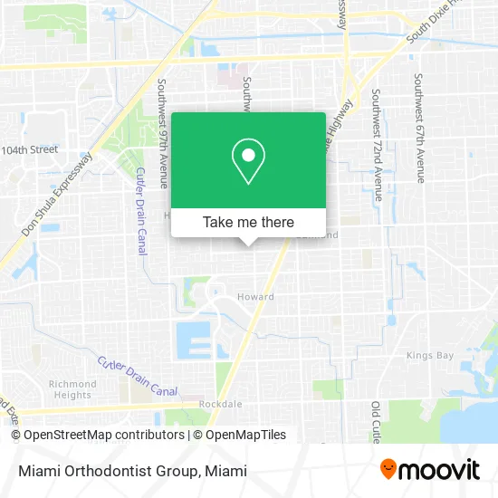 Miami Orthodontist Group map