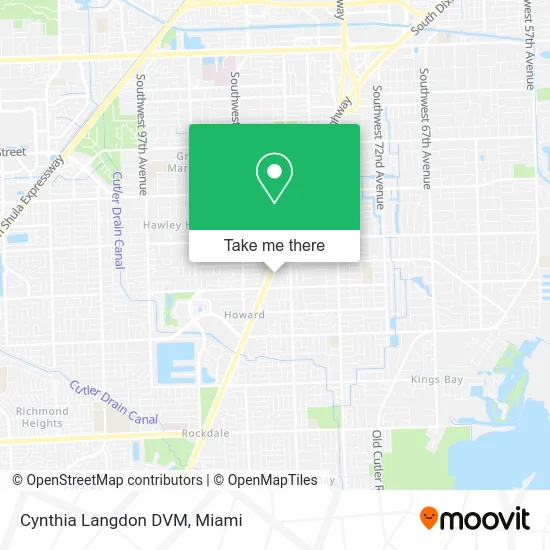 Cynthia Langdon DVM map