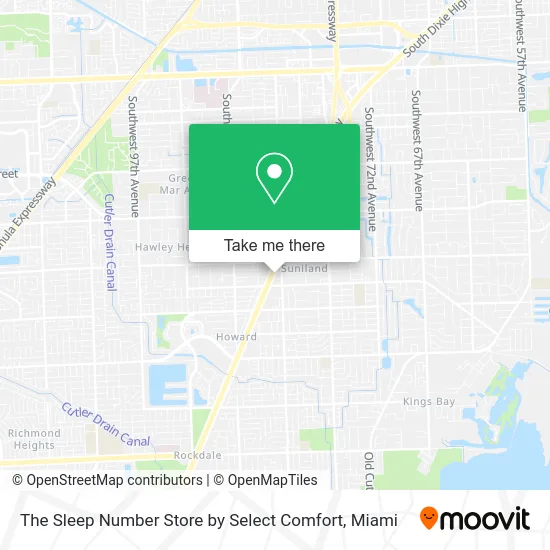 The Sleep Number Store by Select Comfort map