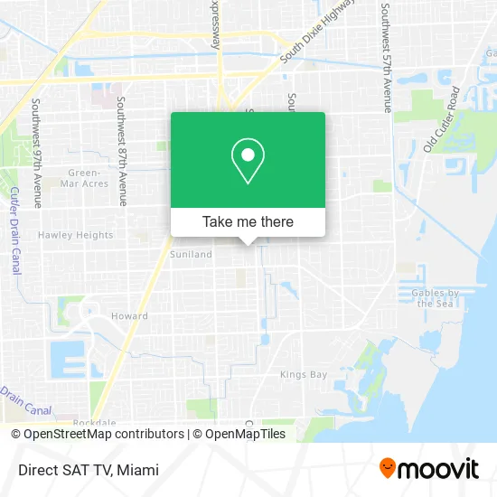 Direct SAT TV map