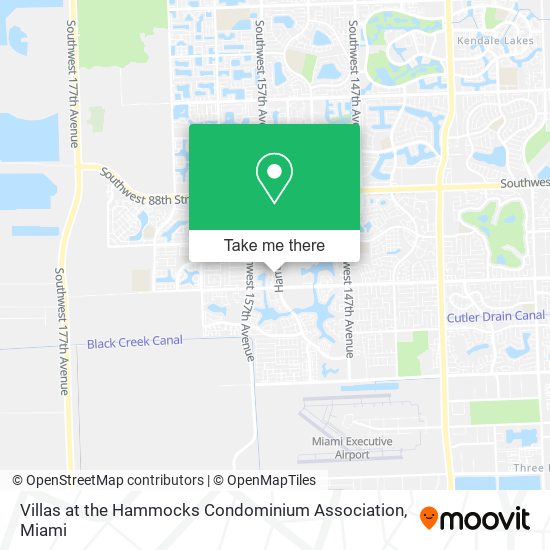 Villas at the Hammocks Condominium Association map