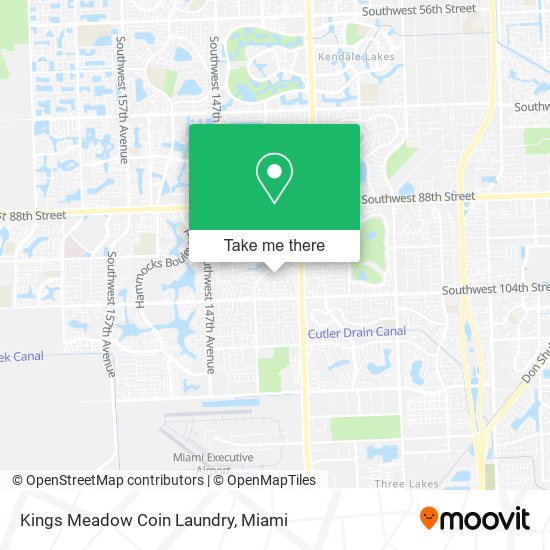 Kings Meadow Coin Laundry map