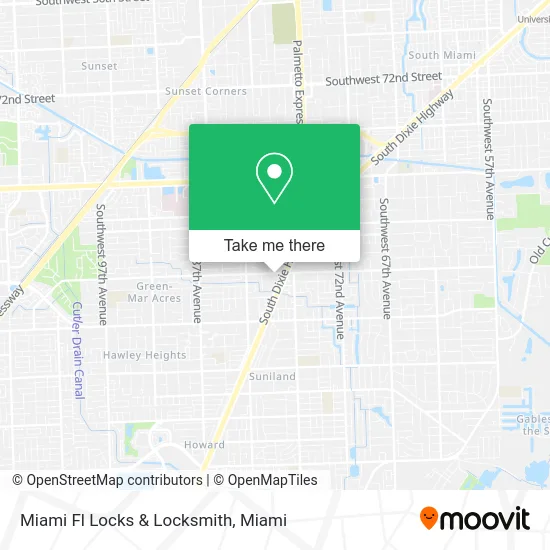 Miami Fl Locks & Locksmith map