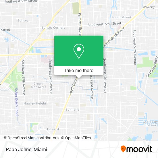 Mapa de Papa John's