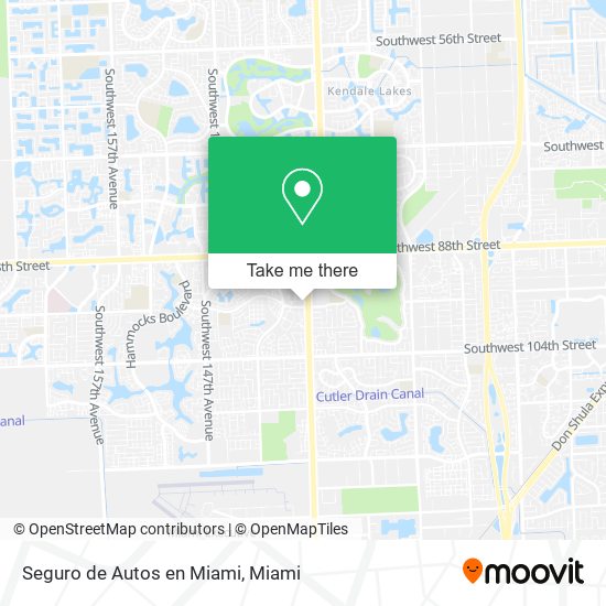 Mapa de Seguro de Autos en Miami