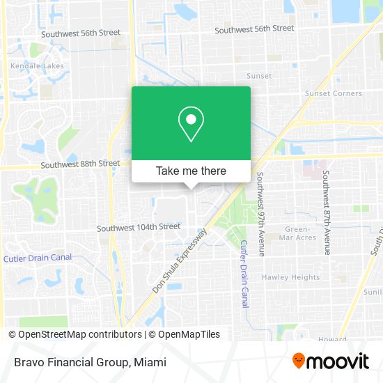 Bravo Financial Group map