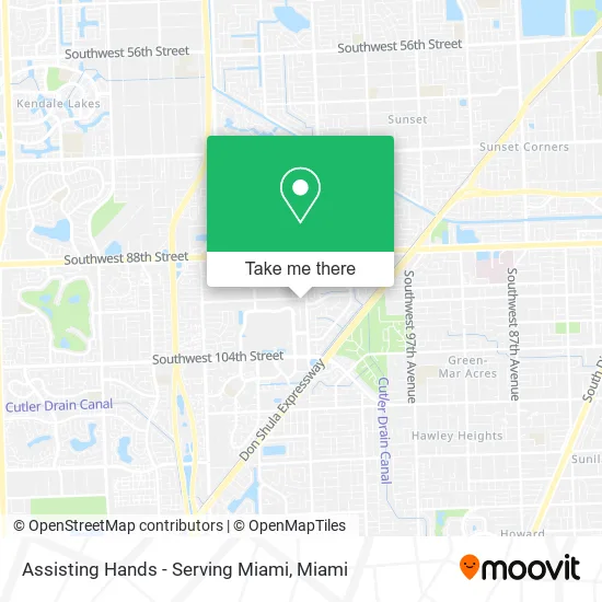 Assisting Hands - Serving Miami map