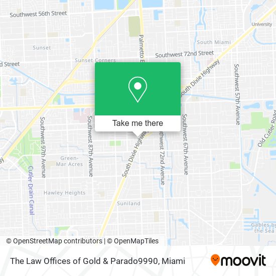 The Law Offices of Gold & Parado9990 map