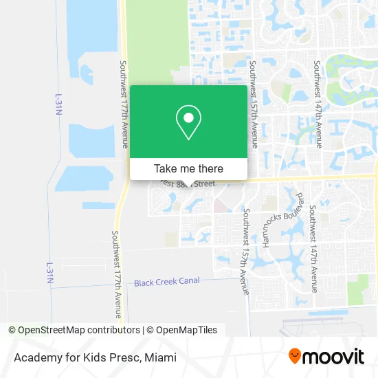 Academy for Kids Presc map