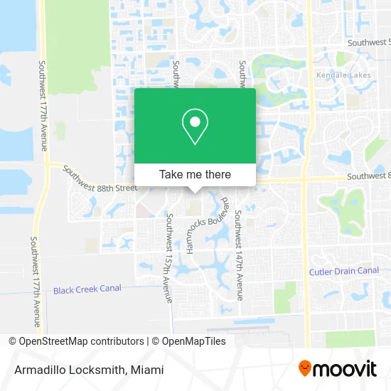 Armadillo Locksmith map
