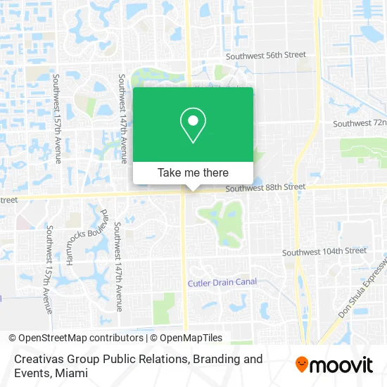 Mapa de Creativas Group Public Relations, Branding and Events