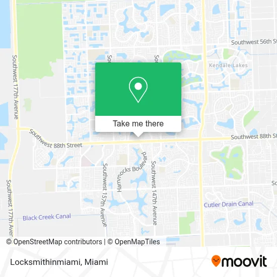 Locksmithinmiami map