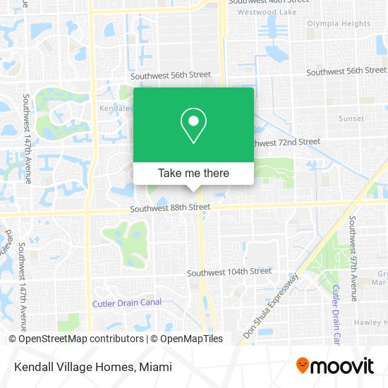 Mapa de Kendall Village Homes