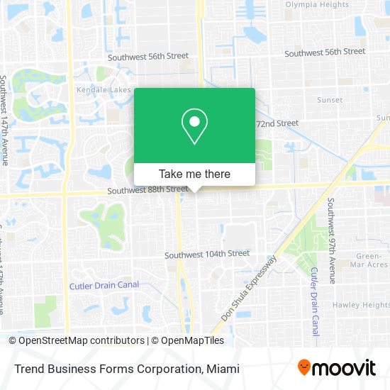 Mapa de Trend Business Forms Corporation