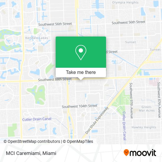 MCI Caremiami map