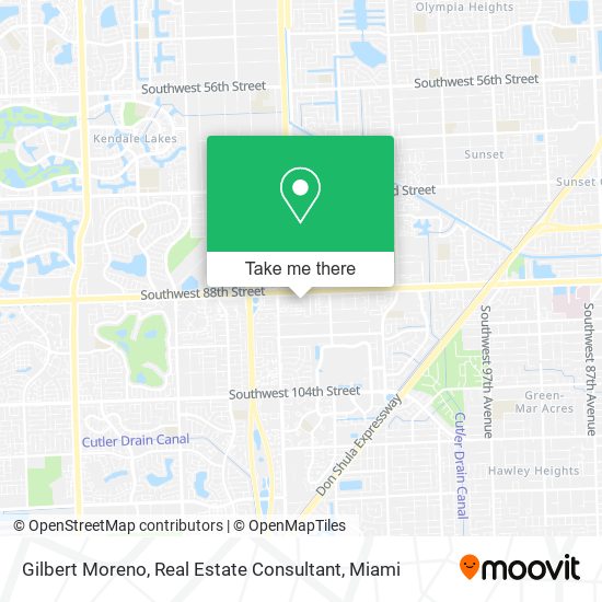 Gilbert Moreno, Real Estate Consultant map