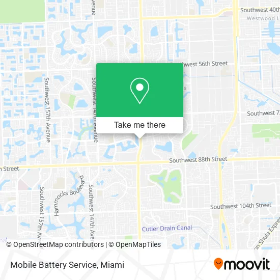 Mapa de Mobile Battery Service