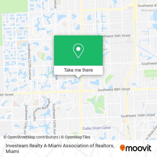 Investeam Realty A-Miami Association of Realtors map