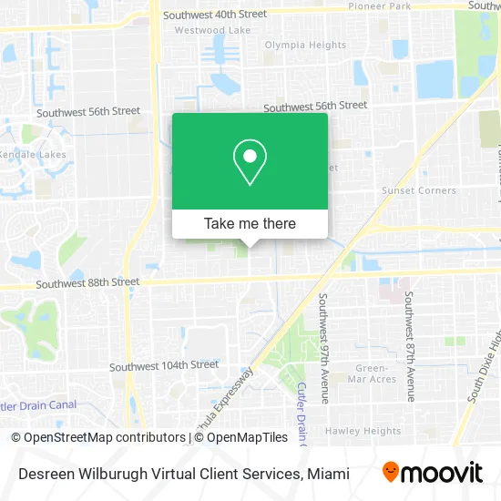 Desreen Wilburugh Virtual Client Services map