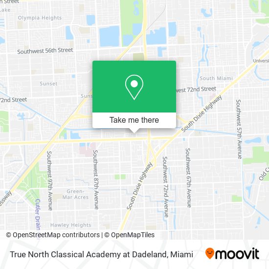 Mapa de True North Classical Academy at Dadeland