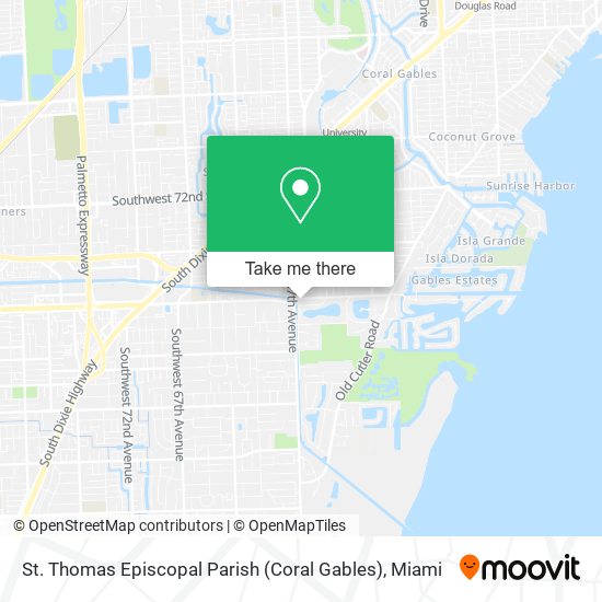 St. Thomas Episcopal Parish (Coral Gables) map