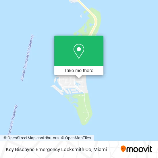 Key Biscayne Emergency Locksmith Co map