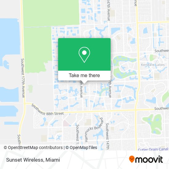 Mapa de Sunset Wireless