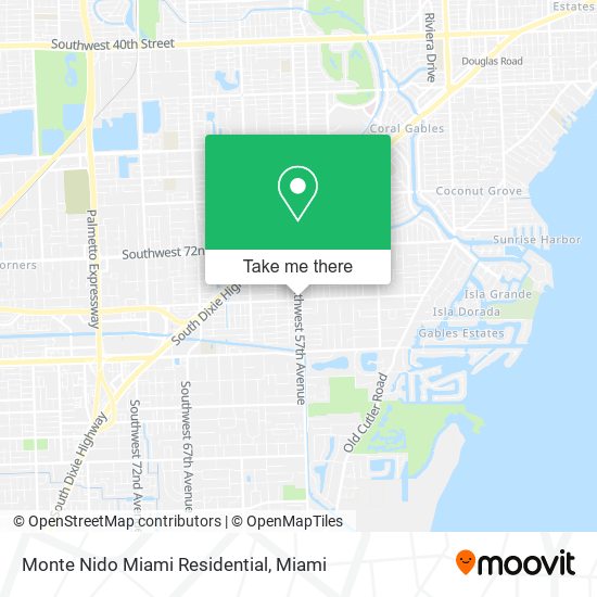 Monte Nido Miami Residential map