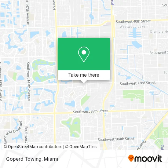 Goperd Towing map