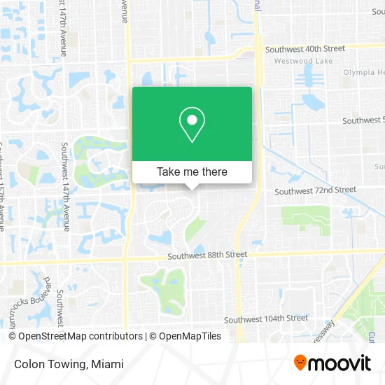 Colon Towing map