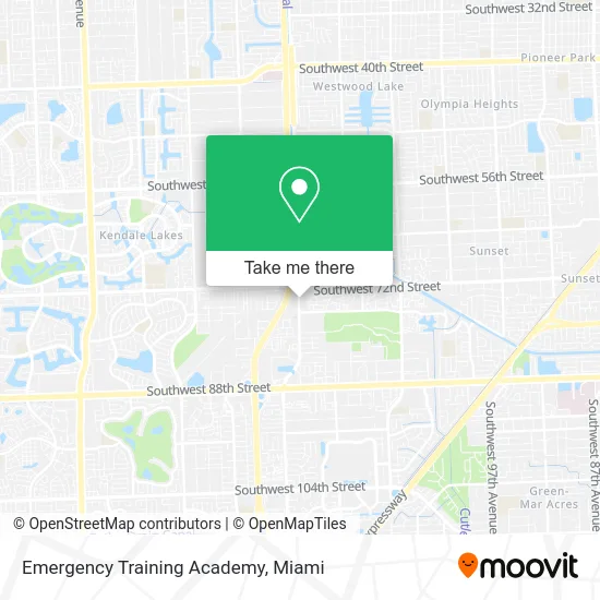 Emergency Training Academy map