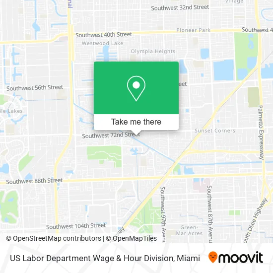 US Labor Department Wage & Hour Division map
