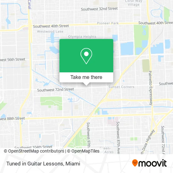 Tuned in Guitar Lessons map