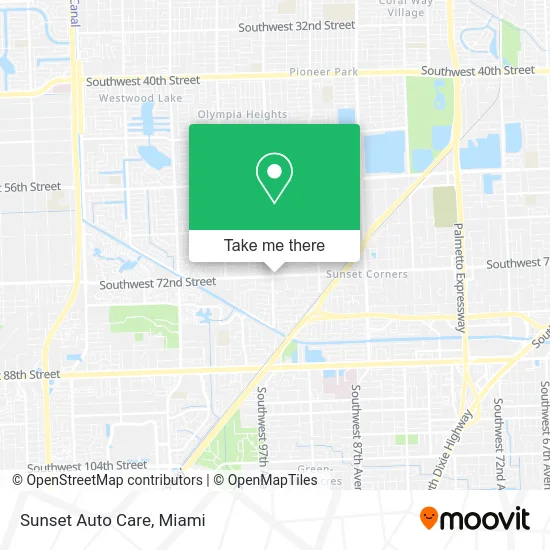 Sunset Auto Care map