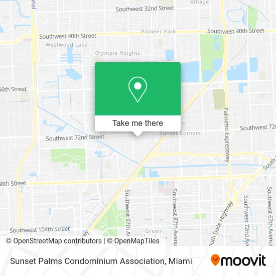 Sunset Palms Condominium Association map