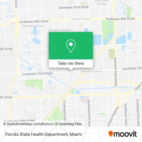 Mapa de Florida State Health Department