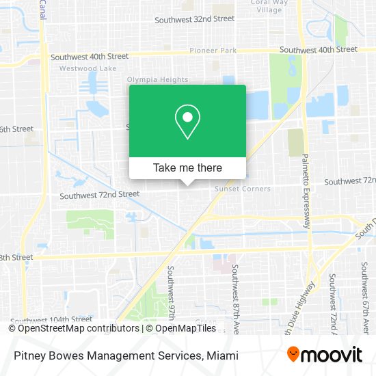 Pitney Bowes Management Services map