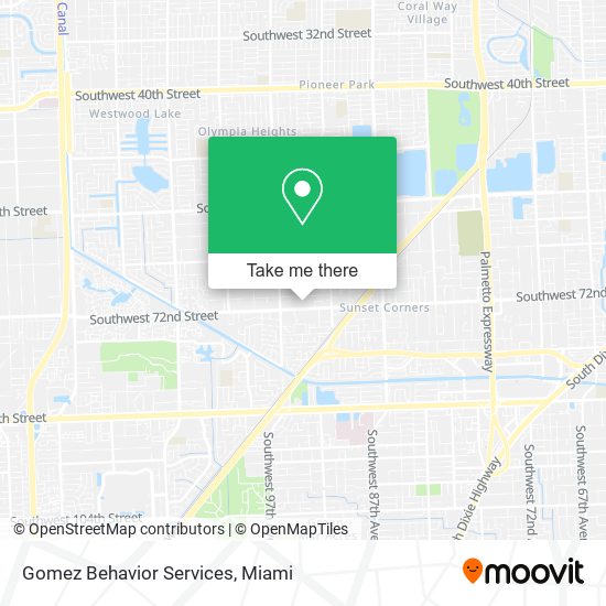 Gomez Behavior Services map