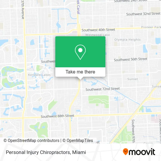 Personal Injury Chiropractors map