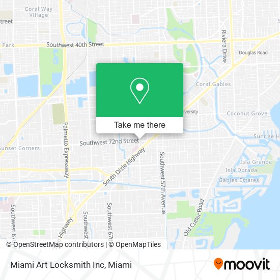 Miami Art Locksmith Inc map