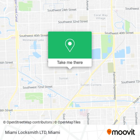 Mapa de Miami Locksmith LTD