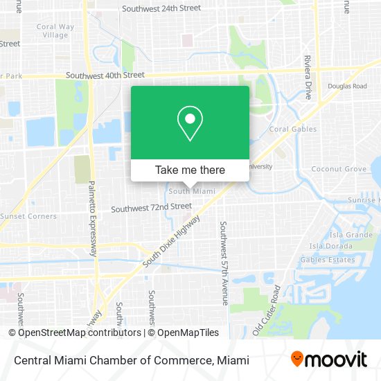 Mapa de Central Miami Chamber of Commerce